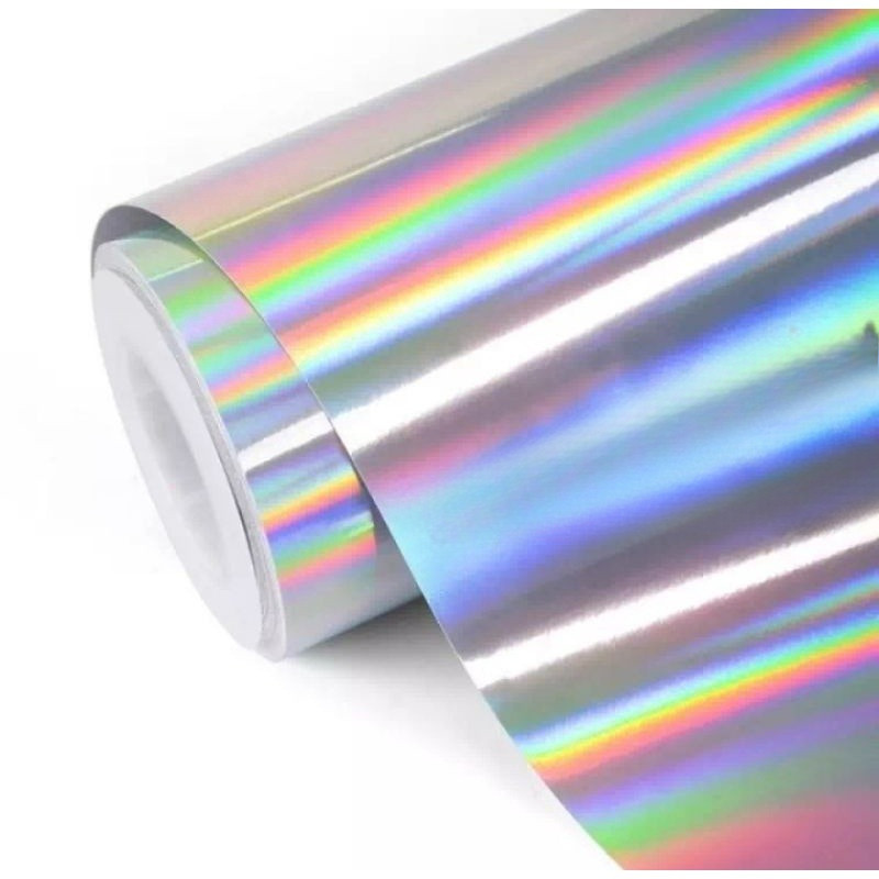 Stiker Skotlet Motor Hologram Putih Skotlet Hologram Skotlet Pelangi Skotlet Putih Pelangi Skotlet P