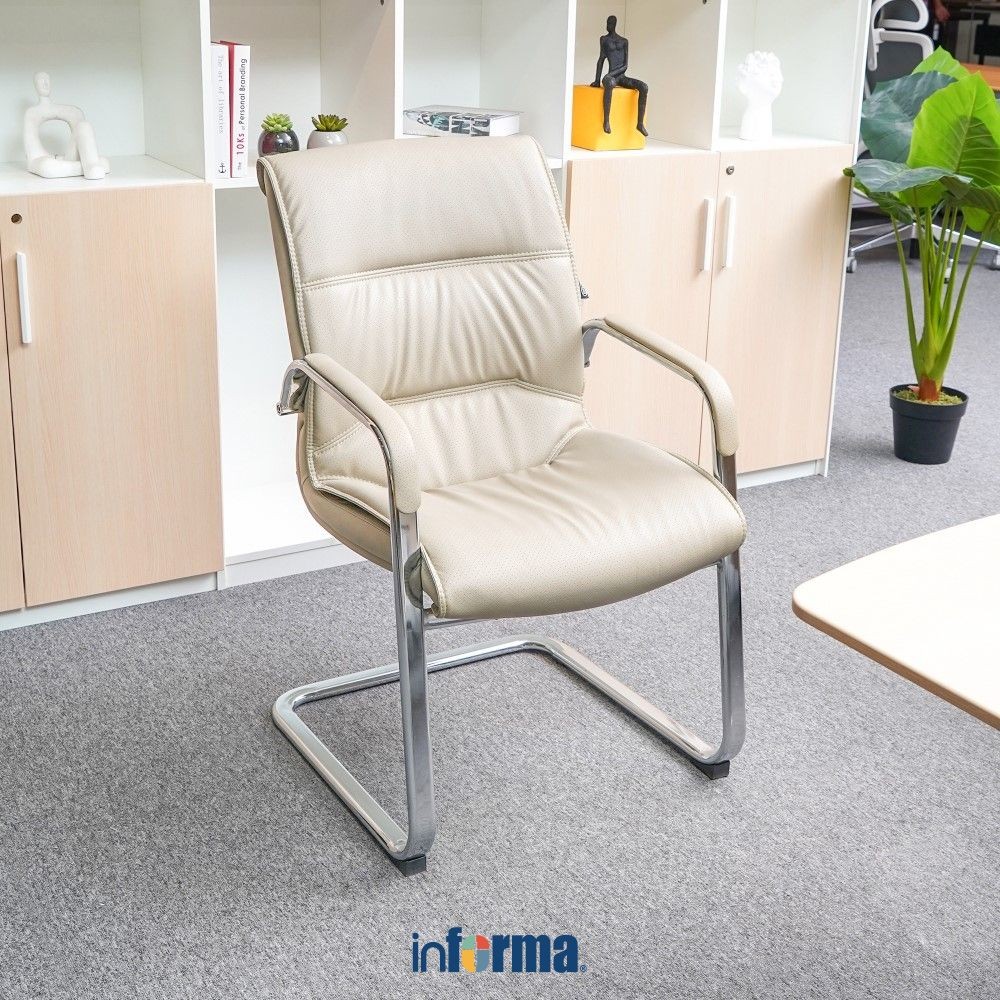 Informa G Council Kursi Tamu Kantor - Abu-Abu Visitor Chair Tempat Duduk Client Furniture Indoor Kan