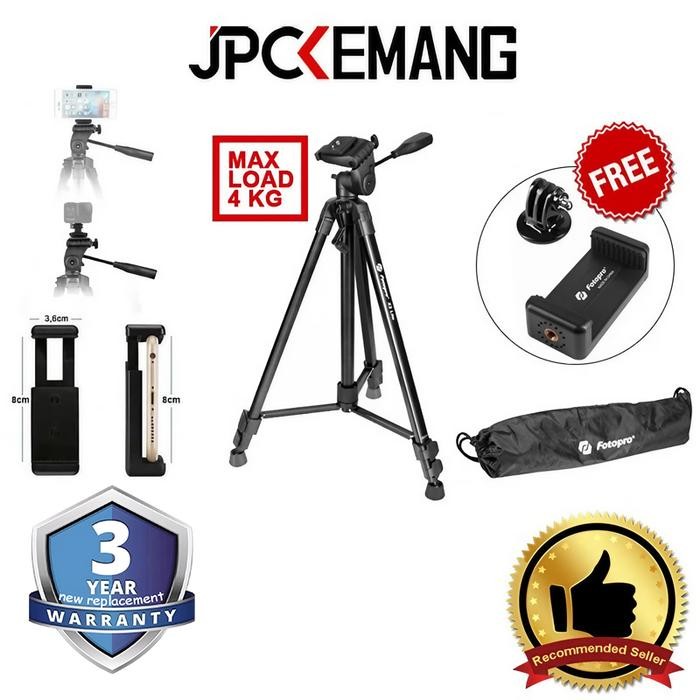 Hot Produk Fotopro X2 Lite Aluminium Tripod Kamera Smartphone Action Cam Tripod HP Garansi Resmi  Te