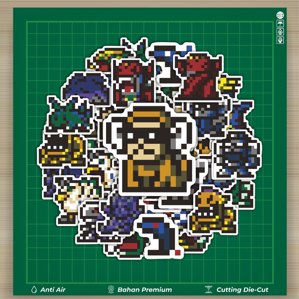 

HOT 50 PCS STIKER Stiker Pixel Digimon V11 Stiker Fashion Cars Decal Dingin Kartu Album Custom Vinyl Anti Air- Sticker Aesthetic Buku Journal Koper Casing HP Tablet Laptop Helm Motor Botol Minum