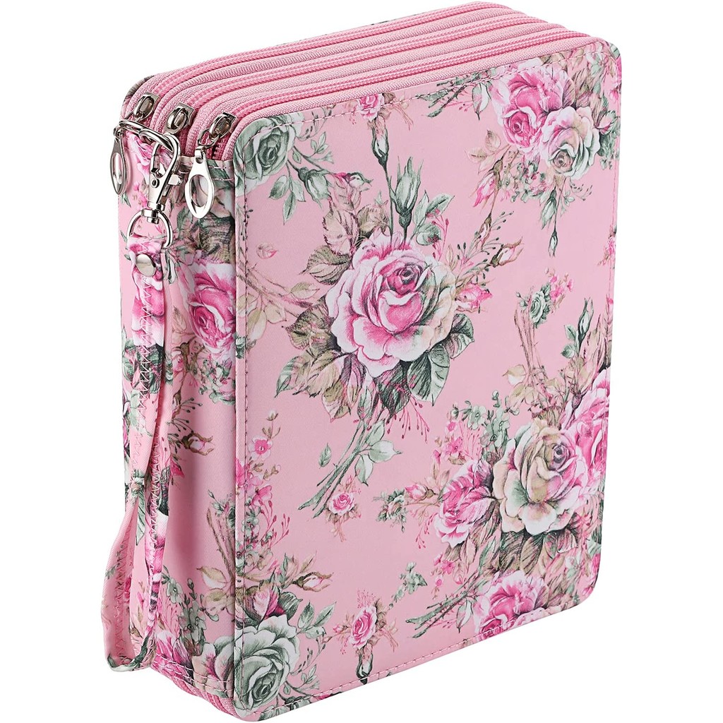 

Pencil Case,72/120/200 Slots Holds Portable Colored Pencil Case, Colored Pencil Case Organizer with Zipper for Pencils School