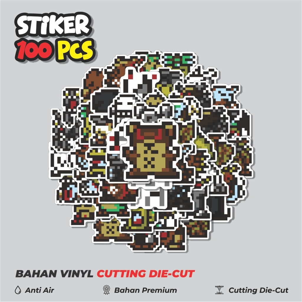 

Terbaru! 50 pcs Stiker Pixel Digimon V43 Dekorasi Lucu Kreatif untuk Notebook, Skateboard, HP