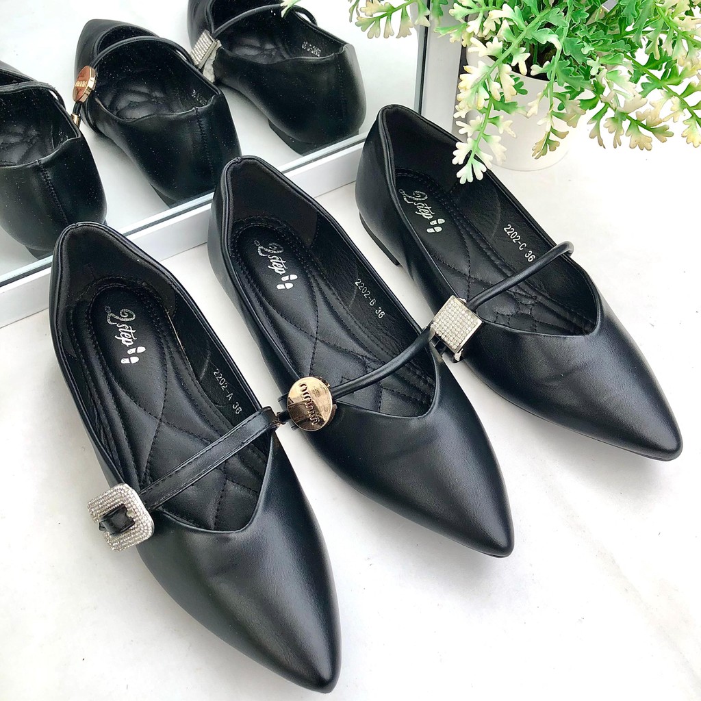 2Step - 2202 Sepatu Flatshoes Wanita Hak Tahu Import