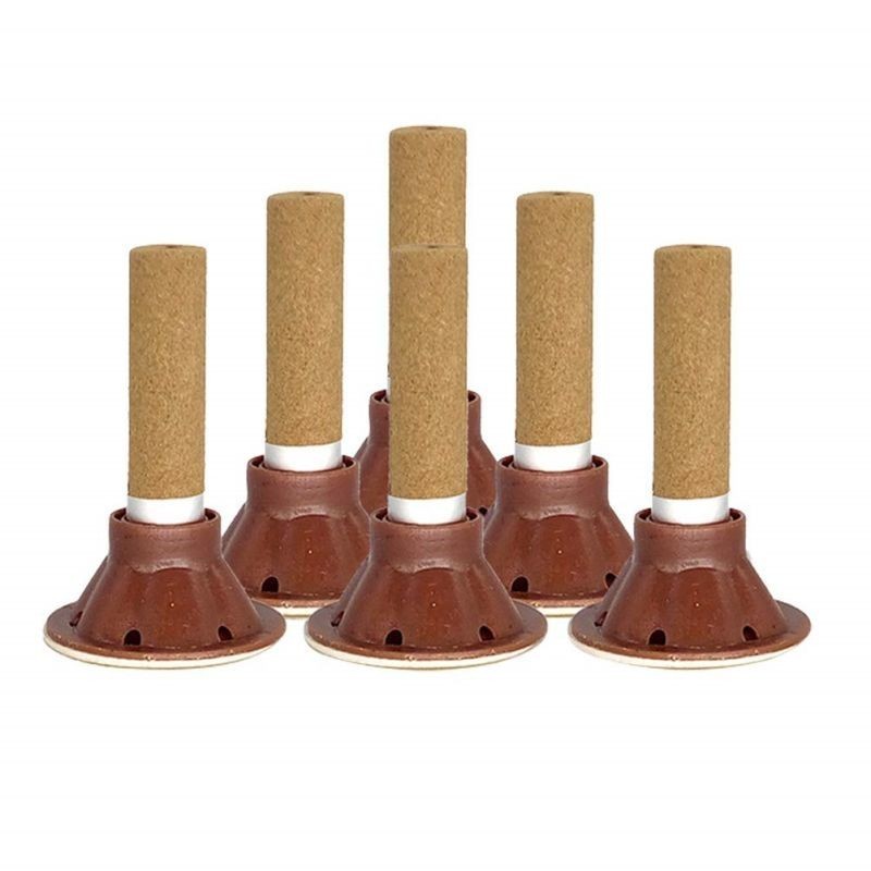 Moxa Stick Set Moksa Asap Moxibustion Moxa Batang Moksa Tanpa Asap Moksa Tempel (Dudukan + Isi Moxa)