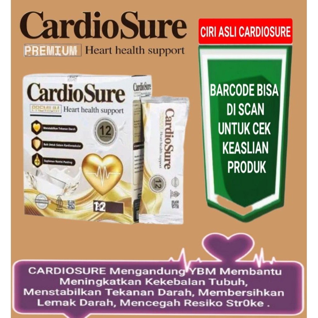 

Cardiosure Premium ® Susu Hipertensi Kolestrol Jantung Asam Urat