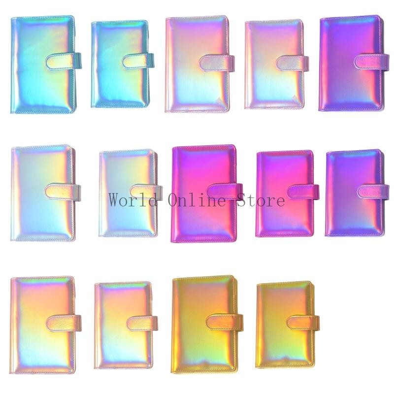 

Practical 6 Ring Binder Planner Notebook Cover Refillable Loose Leaf Journal Notepad Cover Waterproof for Girls 87HC