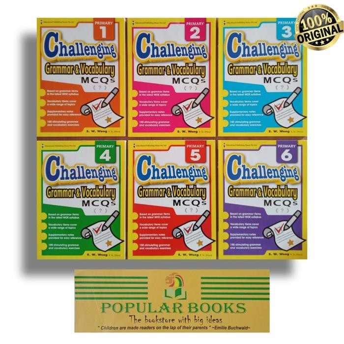 

Challenging Grammar & Vocabulary MCQs - Primary 1