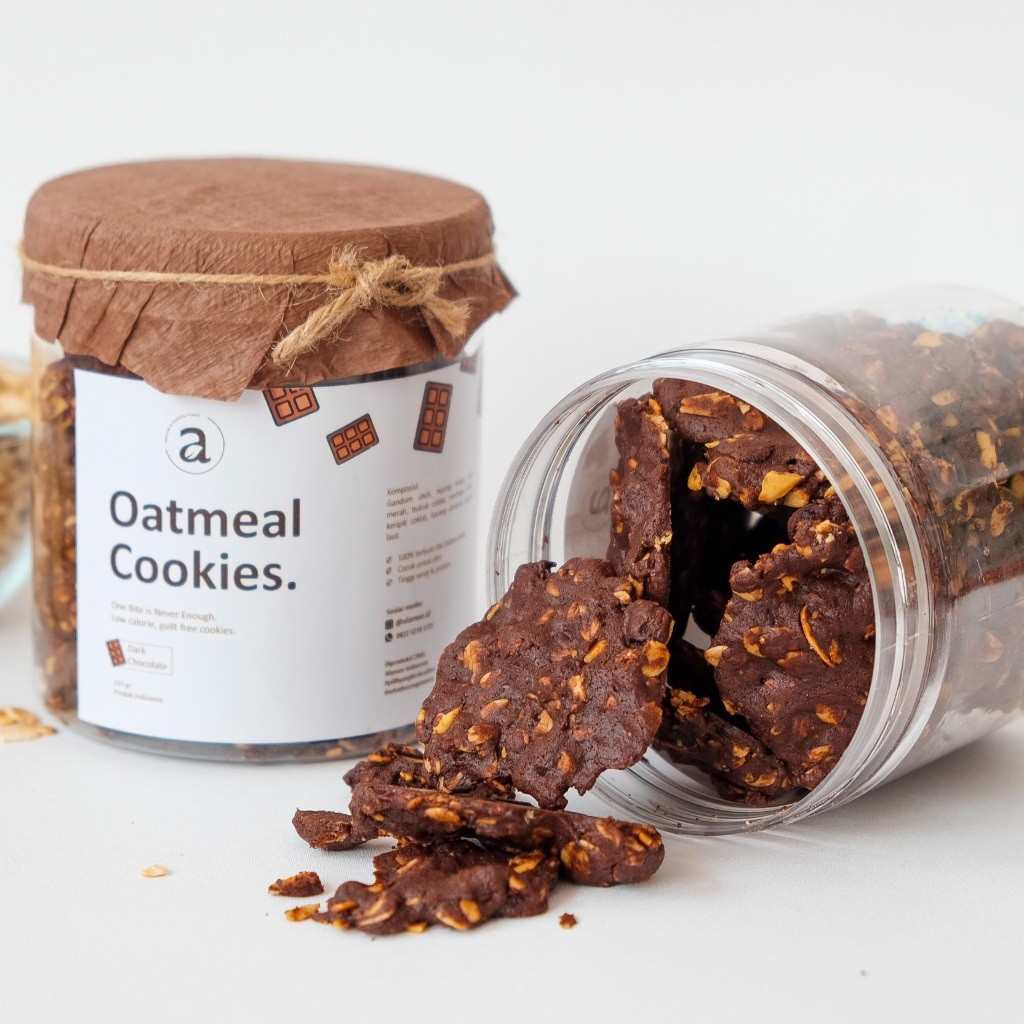 

ALAMEE Cookies Oatmeal - Dark Chocolate Cemilan Diet Healthy Snack Sehat Oat 225gr