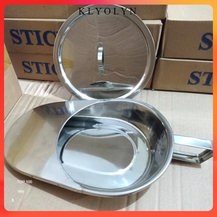 pispot dewasa bab stikpan/ pispot wadah stainless