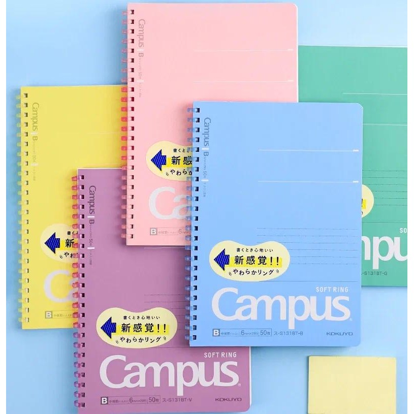 

1pc Japan KOKUYO Soft Ring Notebook Limited New Candy Color B5 40 Pages A5 50 Pages Coil Notebook Workbook Japanese Stationery