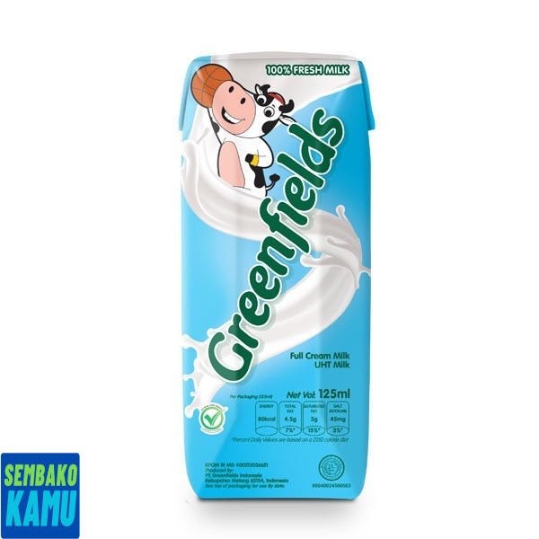 

greenfields Uht Full Cream 125 ml - Susu