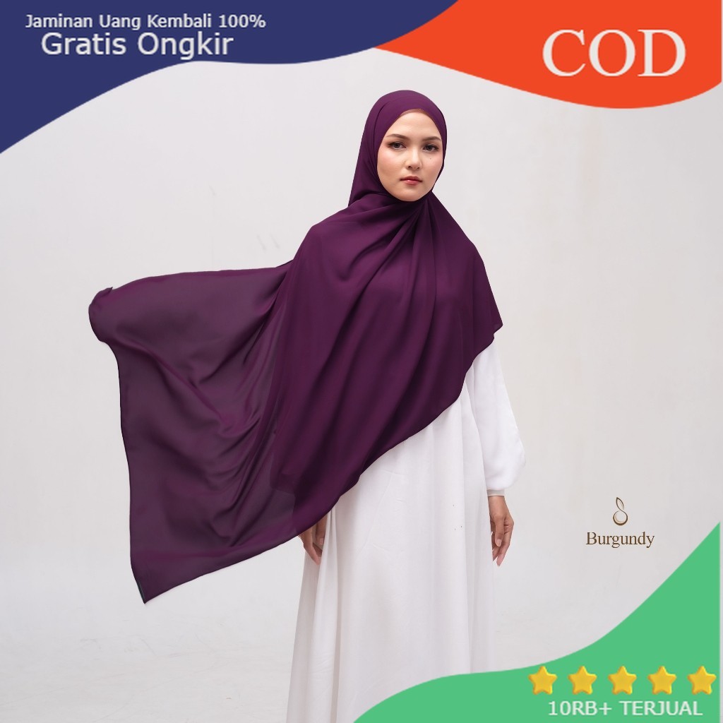 Pashmina Ceruty Babydoll - Burgundy