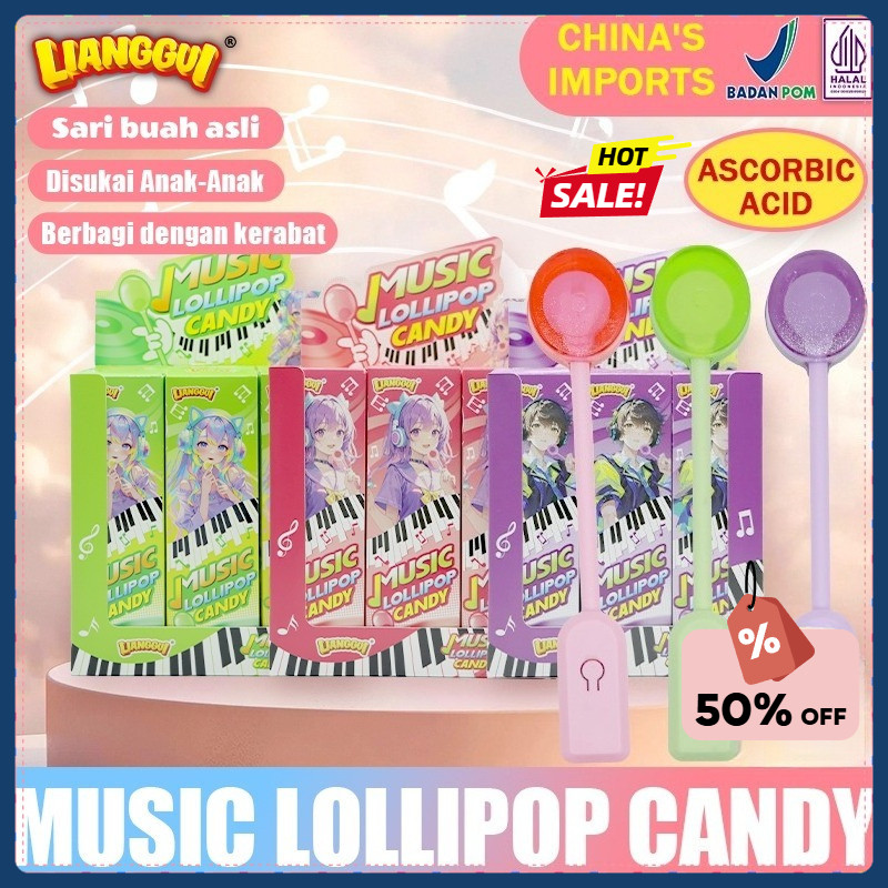 

[Jaminan kualitas] Permen viral LIANGGUI HALAL - Permen Lolipop Musik Rasa Apel/Stroberi/Anggur Halal Cemilan Viral Anak & Kantor permen viral，Hadiah anak-anak, hadiah hari raya