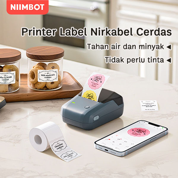 

NIIMBOT B1 Printer Label Kode Batang Harga Makanan, Printer Label Tanggal Produksi Roti Dan Kue