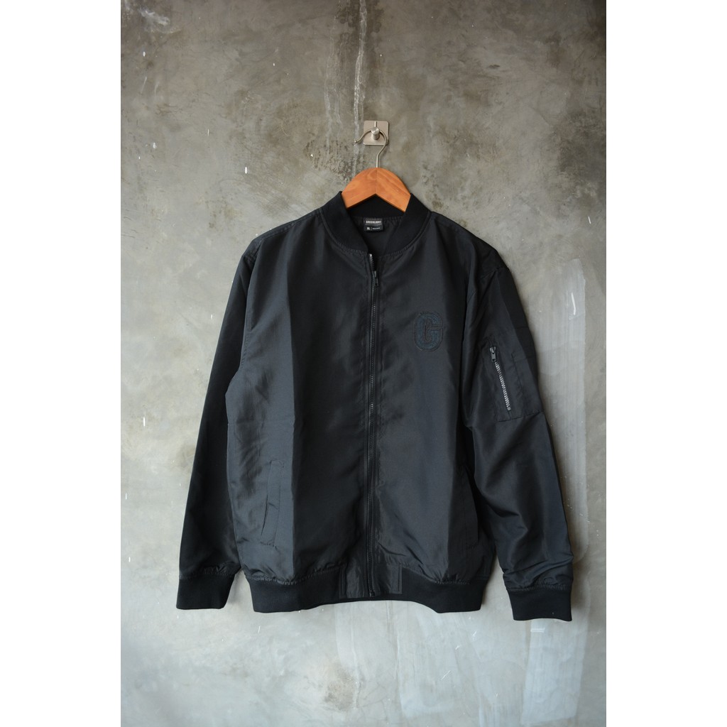 Jaket Bomber Greenlight Hitam Pria