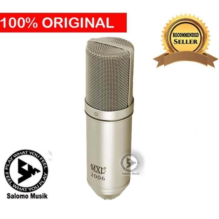 MXL 2006 Gold Condenser Microphone + MXL57 Shock Mount & Carrying Case