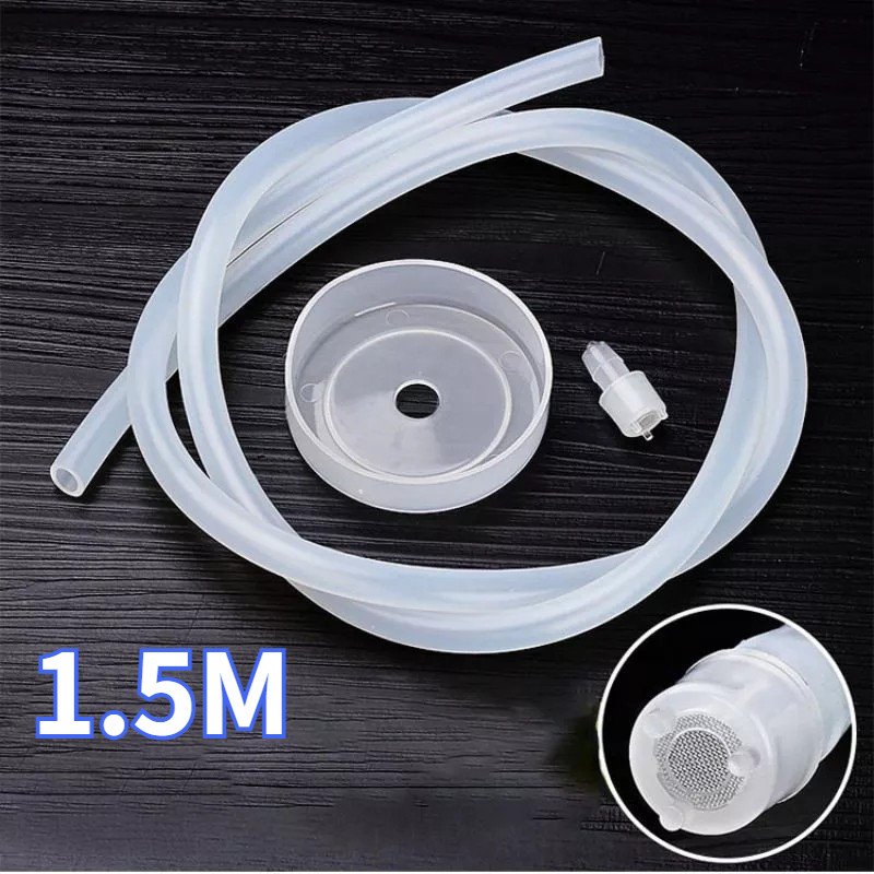 150cm Selang Dispenser Galon Bawah Foodgrade Stainless 304 Selang Pompa Galon Pipa Selang Hisap Air 