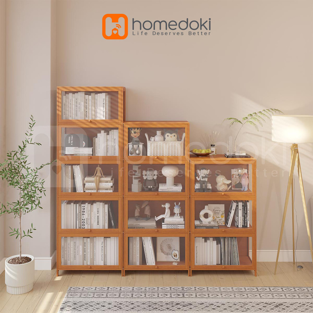 Homedoki -  Lemari Display Akrilik/Lemari Display/Lemari Mainan/Lemari Buku