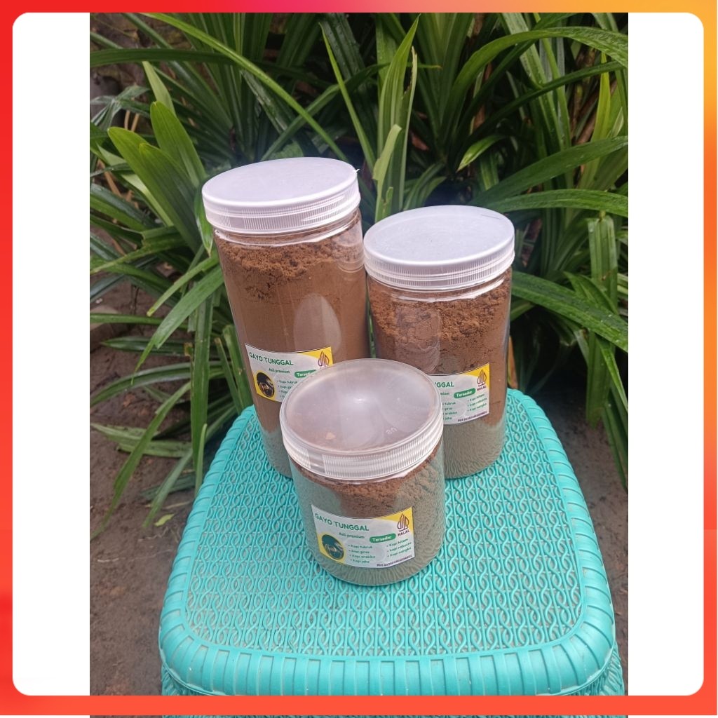 

kopi bubuk robusta cita rasa khas berat 800 gram isi toples