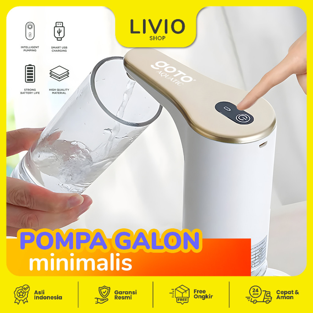 Goto Aquatic Pump Charge USB Pompa Galon Elektrik Dispenser Air Minum