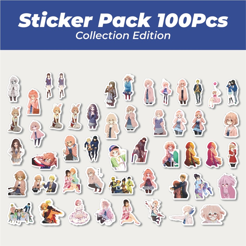 

Hot Stiker Anime Series Beyond The Boundary Karakter Mix 1 Lucu Anti Air Stikers Berperekat Waterproof Sticker Decal Buat Motor Helm Buku Journal Koper Casing HP Laptop Botol Minum
