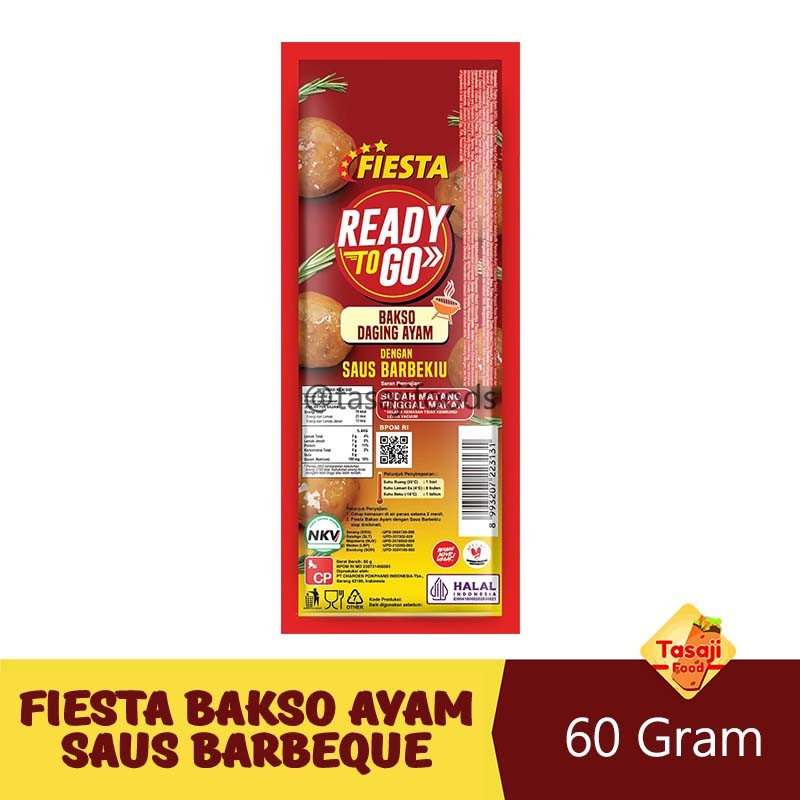 

Fiesta Bakso Ayam Saus Barbeque 60 Gr Ready To Go Asfar