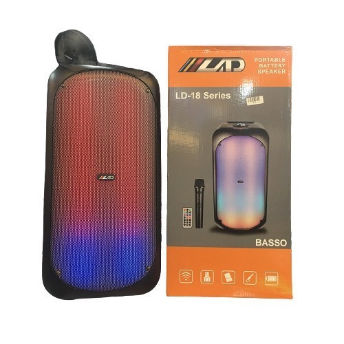 SPEAKER PORTABLE LAD LD18 BASSO SPEAKER BLUETOOTH