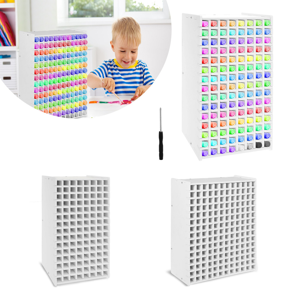 

120/180 Slots Marker Organizer Rack Art Marker Storage Rack Minimalist Marker Holder Dustproof Marker Organizer