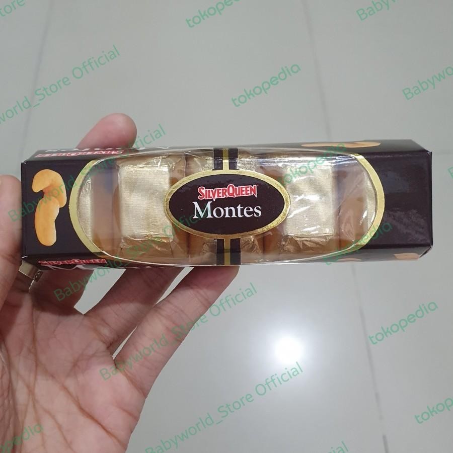 

SilverQueen Montes Cashew Coklat Dengan Kacang Mede 50gr