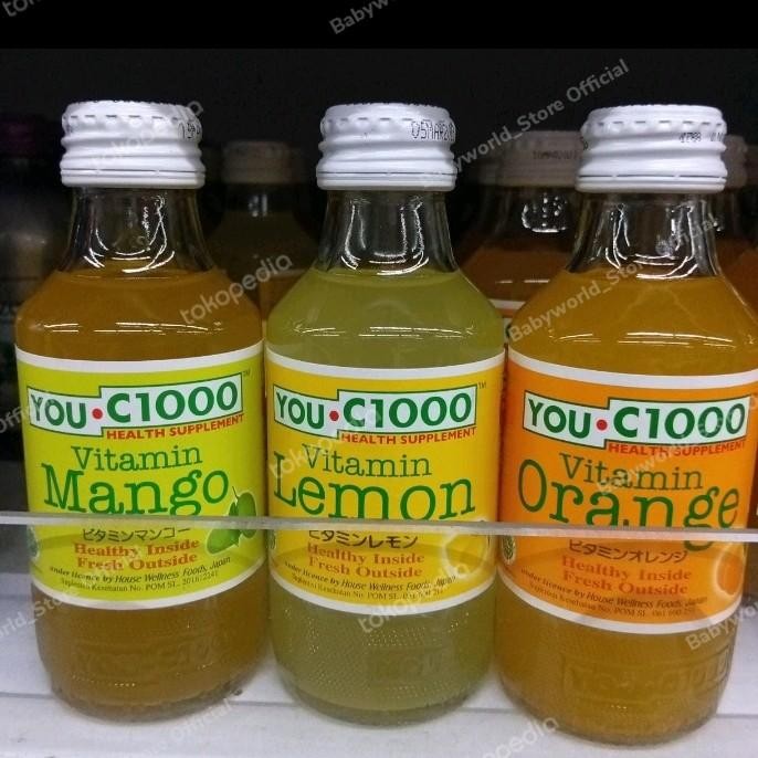 

You C 1000 Health Supplement Minuman Rasa Orange / Lemon / Mango / Apple