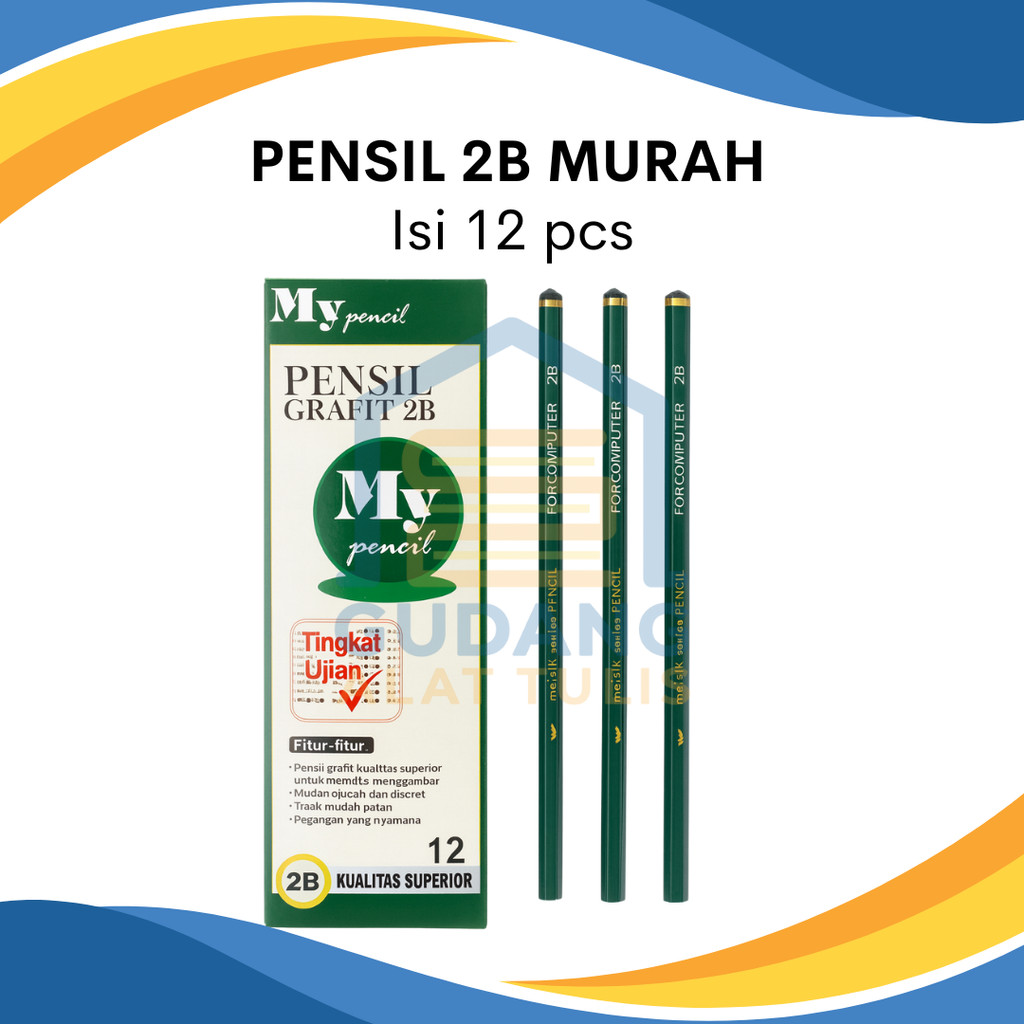 

PENSIL KAYU MURAH 1 BOX ISI 12 PCS