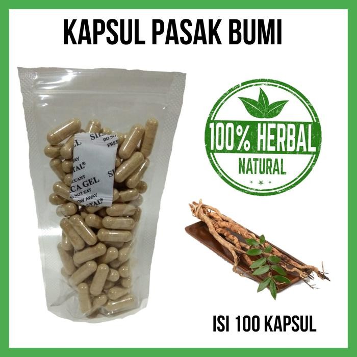 Kapsul PASAK BUMI ASLI isi 100 ALAMI , ORGANIC,