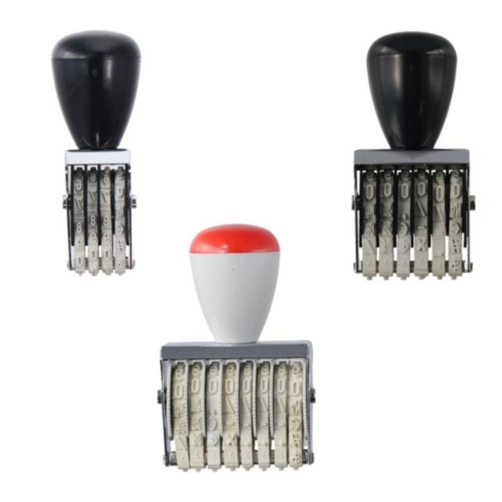 

Multifunction Number Stamp 4,6 or 8 Digit Number Roller Stamps Personalized DIY Number Symbol Rolling Business Stamps