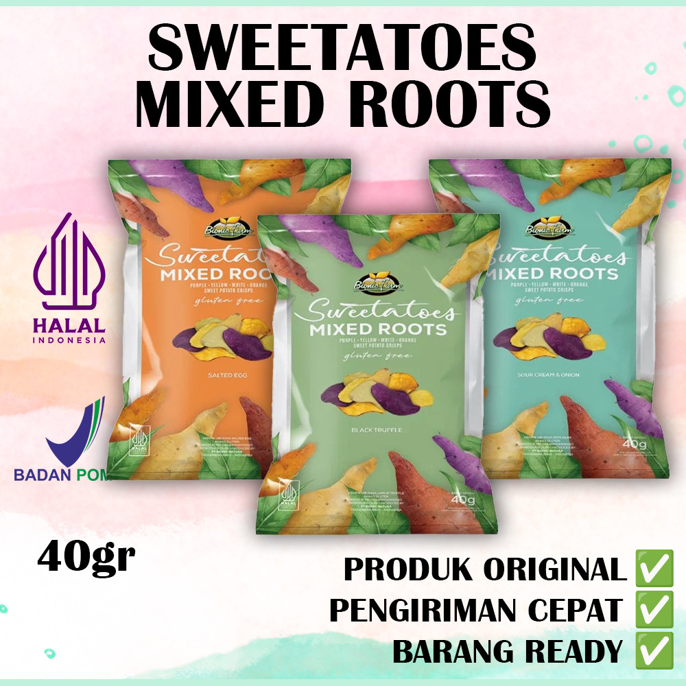 

Bionic Farm Sweetatoes Mixed Roots Potato Crisps Salted Egg / Sour Cream / Black Truffle