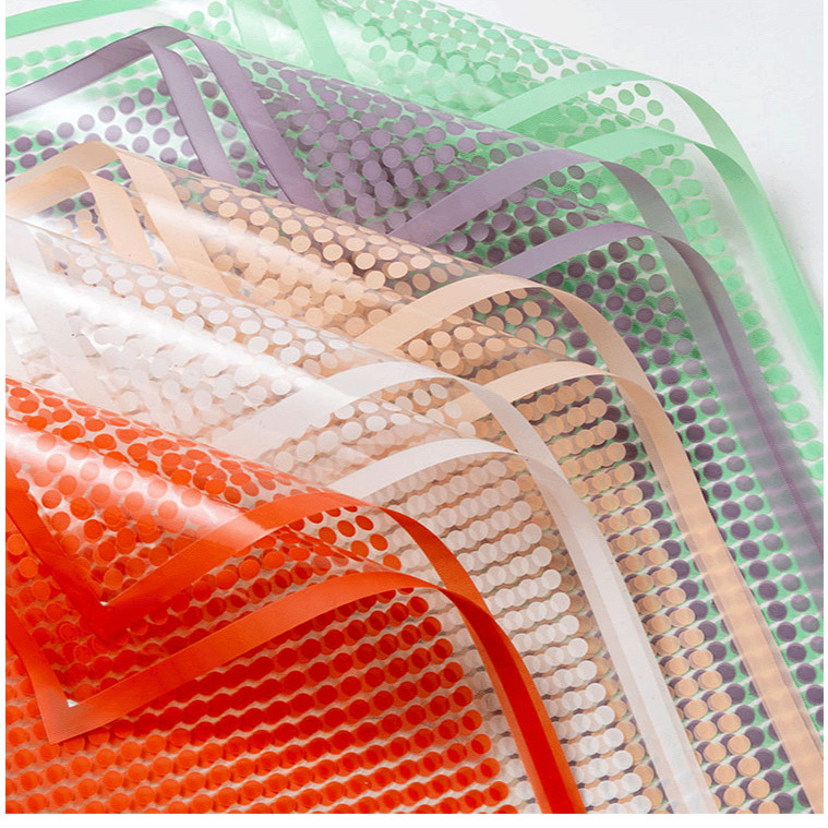 

Flower Wrapping Polkadot Cellophane Kertas Buket Bunga Transparan List Florist