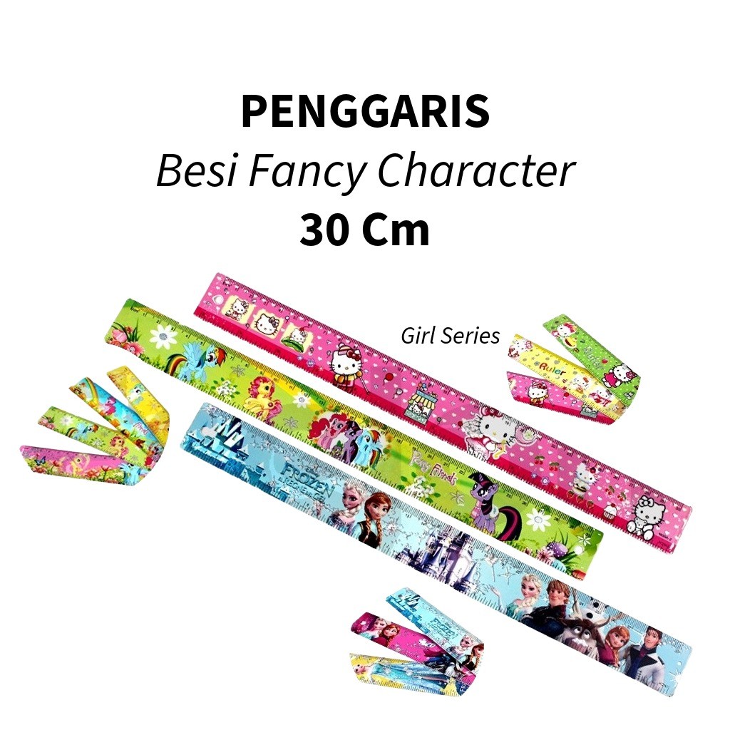 

❤️️Penggaris / Penggaris BESI 30cm / Penggaris panjang fancy / Penggaris Fancy 9030❤️️