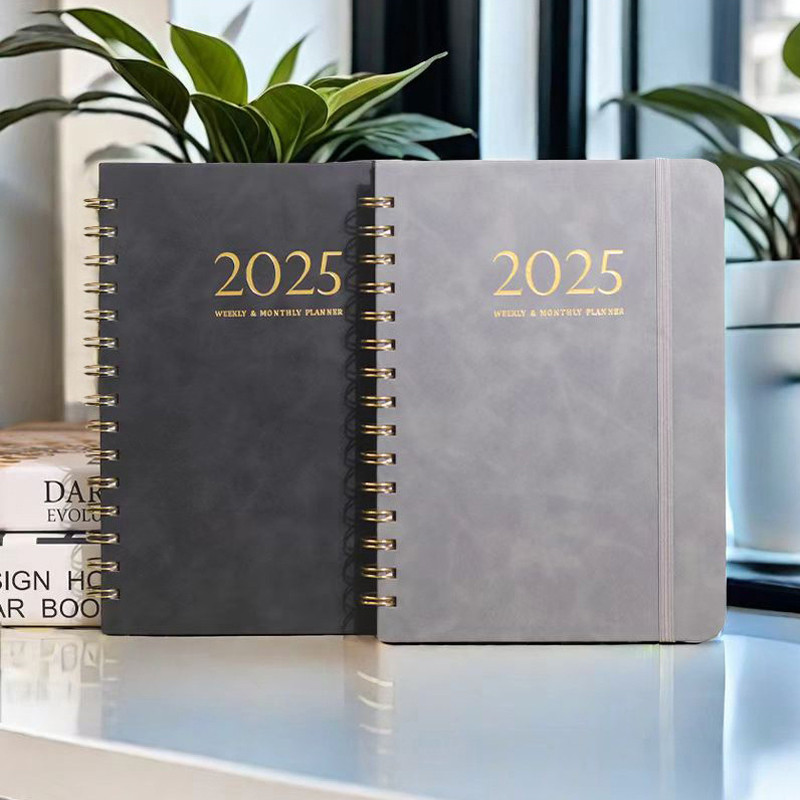 

Strapped Notebook Calendar Notebook Diary 2025 Plan Schedule Weekly Notebook 140 Pages (2025.7-2026.6)