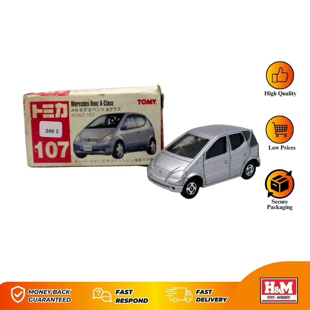 Tomica No. 107 Mercedes-Benz A-Class Silver - 249Z - Z5