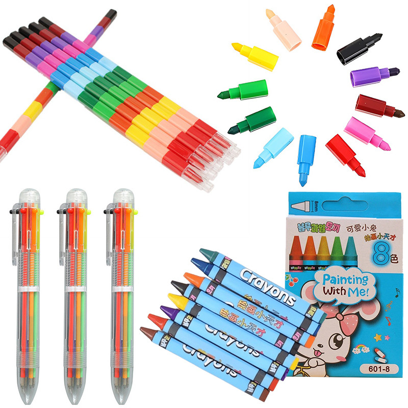 

Painting Stationery Multi-color Ballpoint Pen Painting Crayon Office School Artclass Drawing Supplies Graffiti Gift Boy Girl ZYF
