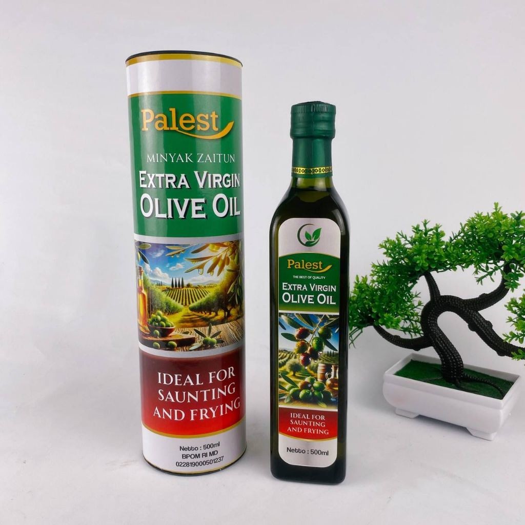 

Palest Olive Oil EVOO Top Quality 500ml | Minyak Zaitun Asli Palestina | Extra Virgin Olive Oil | Minyak Zaitun Tubuh Murni Tanpa Campuran