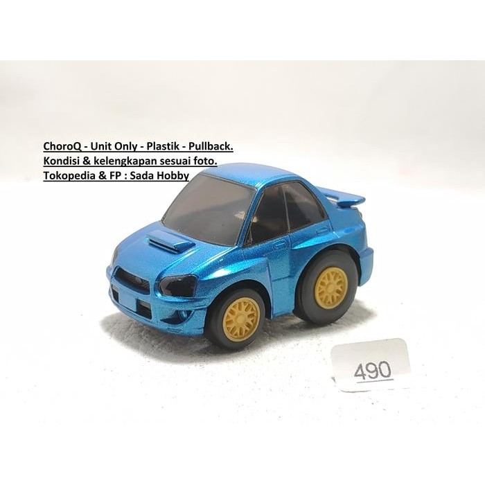 AD99 Choro Q ChoroQ Subaru Impreza WRX Metallic Blue Pullback Unit Only
