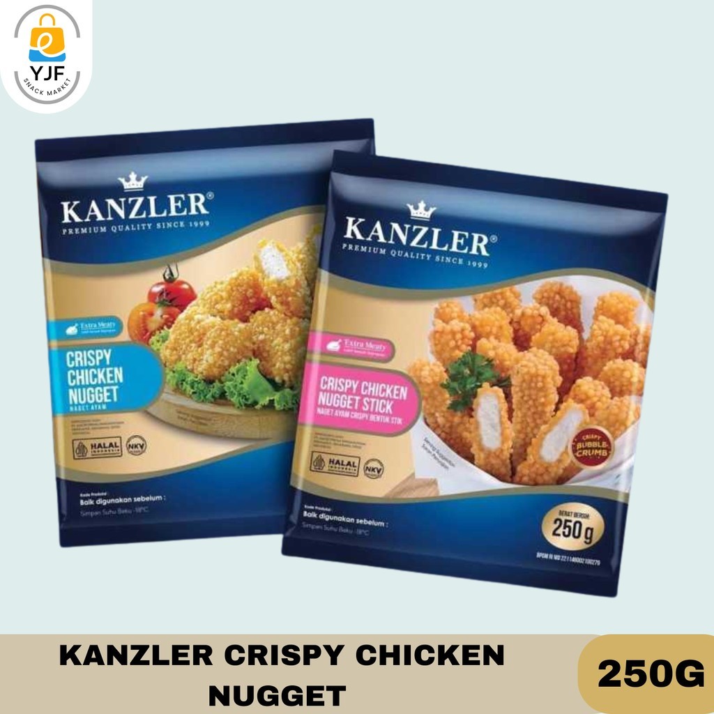 

Kanzler Crispy Chicken Nugget / Nugget Stick / Naget Bubble 250g