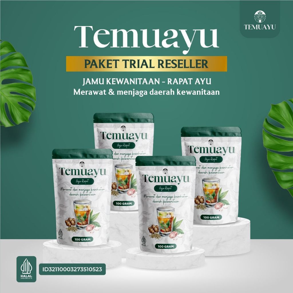 

TEMUAYU - Bundling 4 Pcs Minuman Jamu Ayu Rapet - Herbal Instan untuk Membantu Merawat dan Menjaga Kesehatan Daerah Kewanitaan