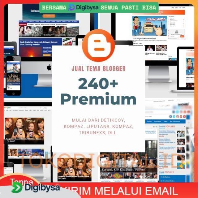 Jual 240 Tema Blogger Templates Premium Terbaik BANYAK BONUS