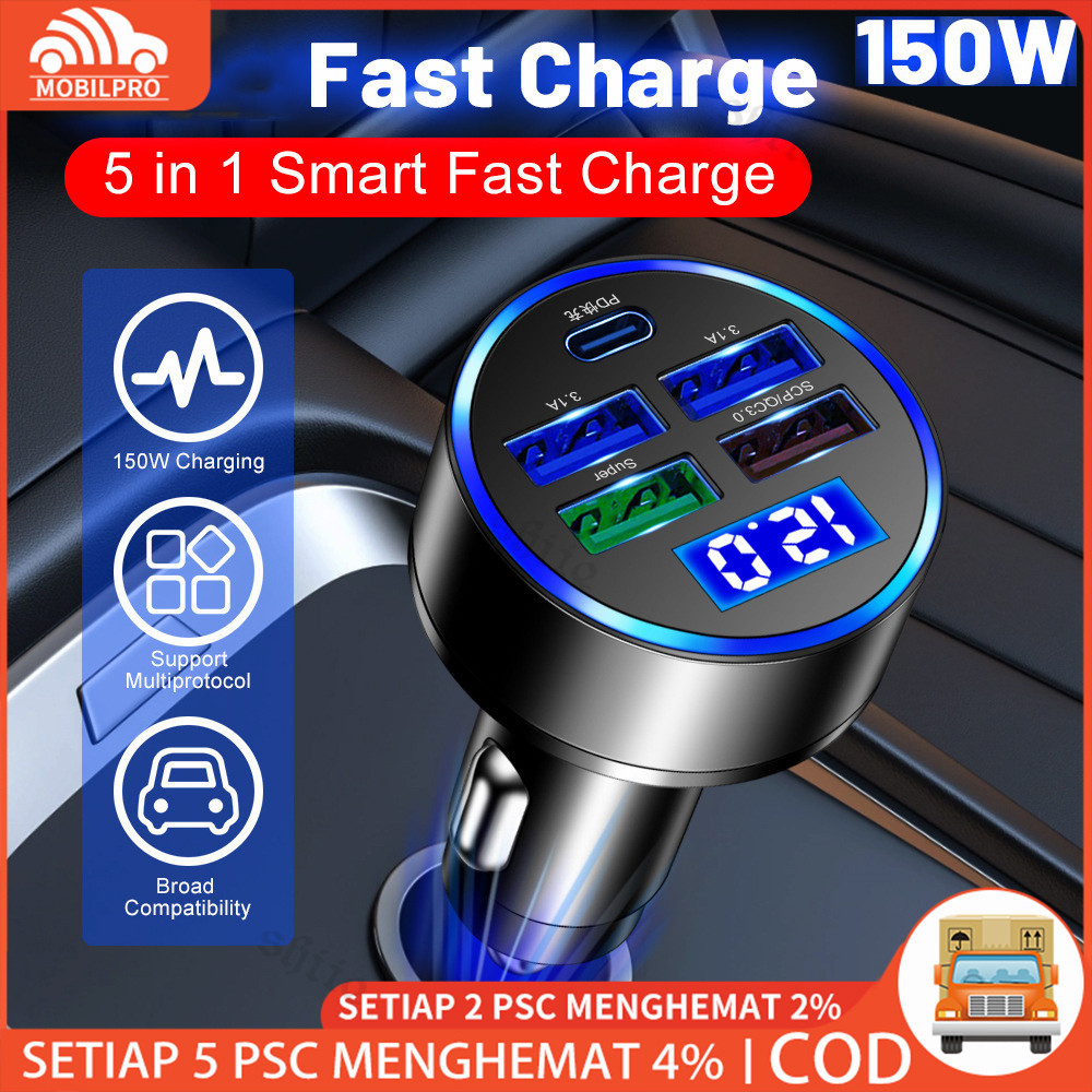 (ada stok, dikirim dari jakarta) Qualcomm 3.0 Charger Mobil Quick Car Charger Cas Hp Mobil Motor Fas