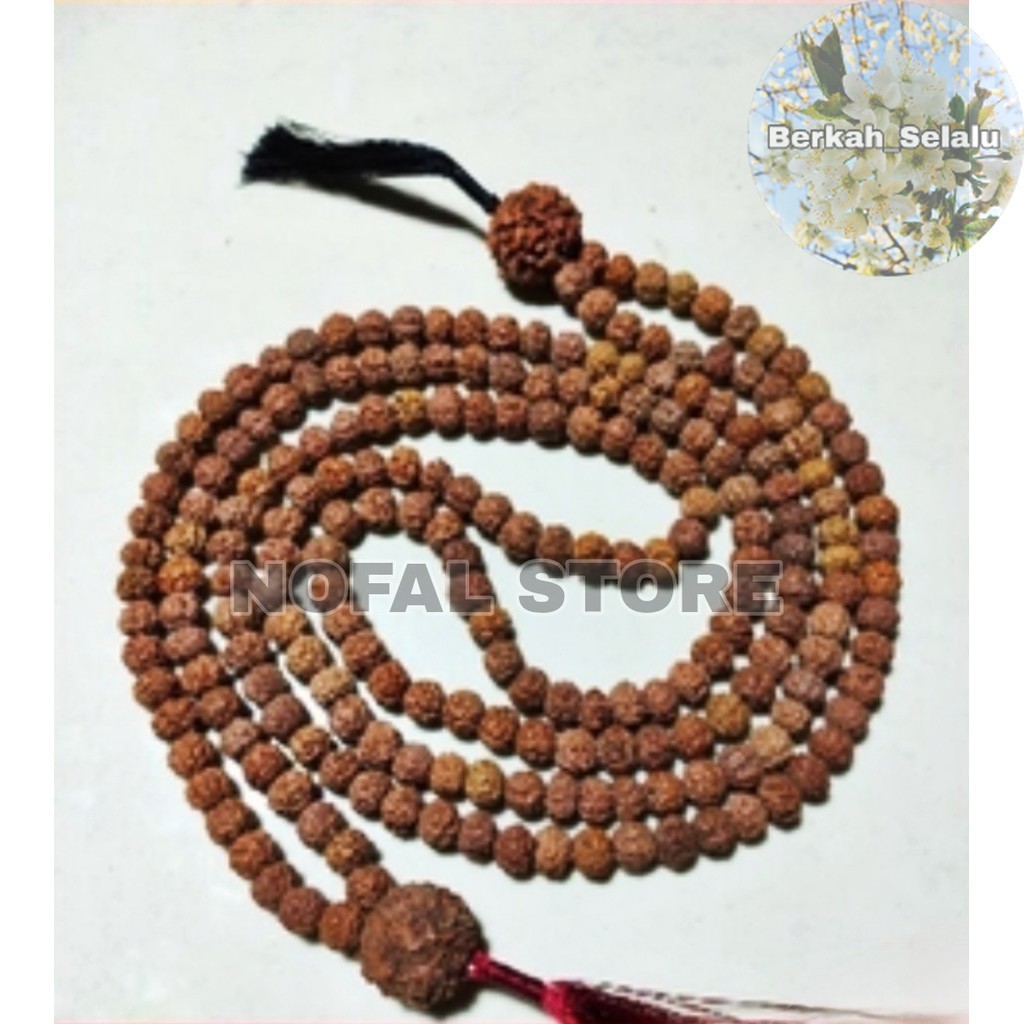 TASBIH 99 JENITRI RUDRAKSHA GENITRI MOTIF  BANDUL JENITRI JUMBO ISI 99 BUTIR TASBEH Berkah_Selalu
