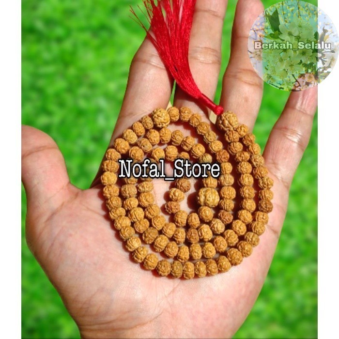 TASBIH 99 RUDRAKSHA GENITRI JENITRI ISI 99 BUTIR 6-7 MM KECIL TASBEH Berkah_Selalu