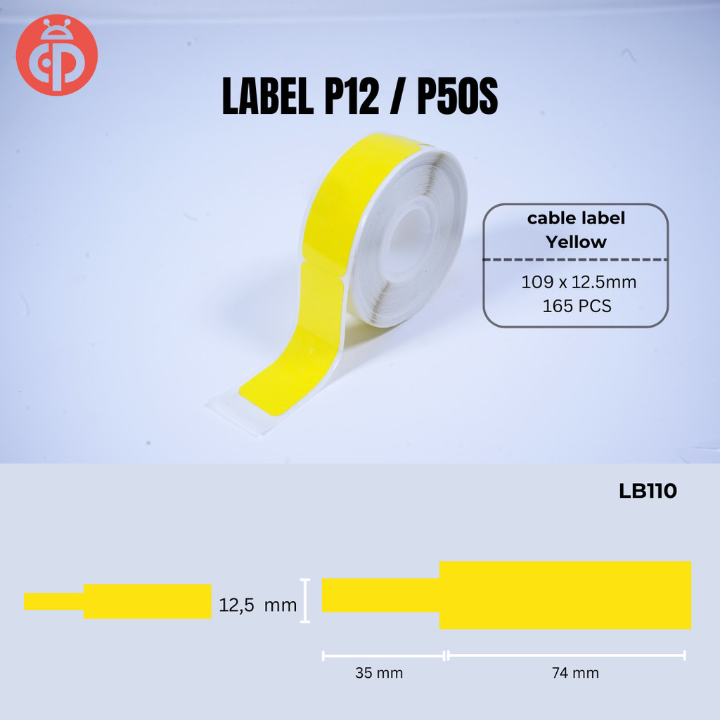 

Kertas Termal Stiker High Quality Cable Label Printer Label Marklife P12 / P50S