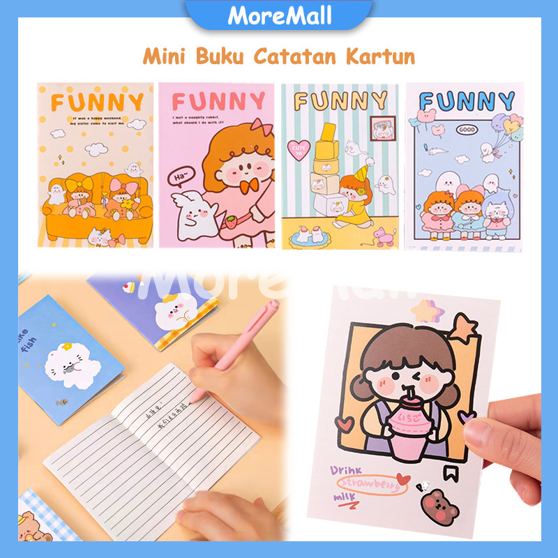 

Mini Buku Catatan Kartun / Buku Notebook Saku