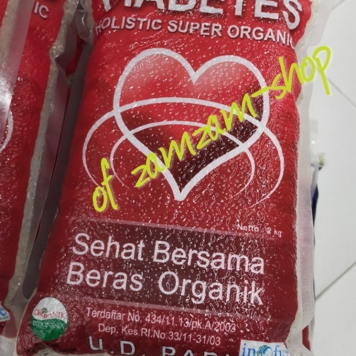 

Holistic super Organik organic rice diabetes Diabetic 2kg beras
